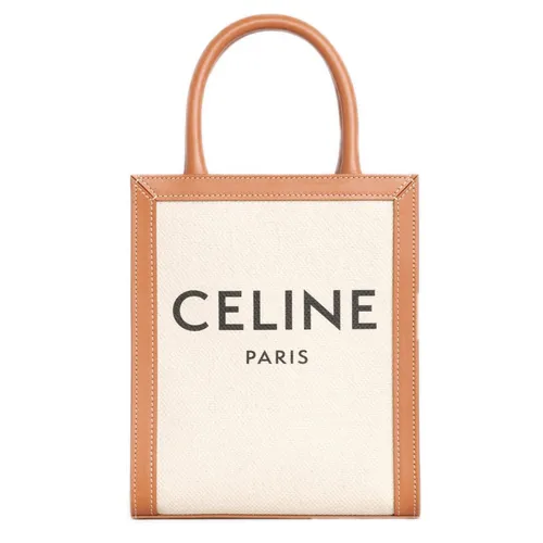 Túi xách Celine - Túi Đeo Vai Nữ Celine With Celine Print 'Natural Tan' 192082BNZ02NT Màu Cream - Vua Hàng Hiệu