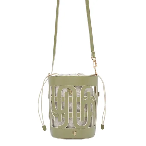 Túi Đeo Vai Chéo Nữ Lyn Infinite Maxi Bucket Bags LL23MBF266 Green Màu Xanh Lá