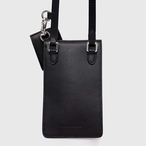 Túi Đựng Điện Thoại Karl Lagerfeld Leather Phone Case Màu Đen-3