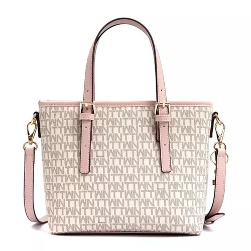Túi Tote Nữ TTWN BEAR TN2713 Chữ Viền Hồng Màu Hồng