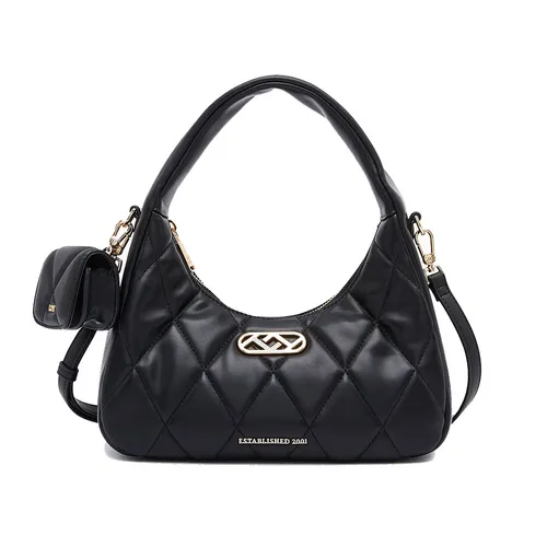 Túi xách - Túi Xách Nữ Lyn Boston S Shoulder Bags Black LL23FBF147 Màu Đen - Vua Hàng Hiệu