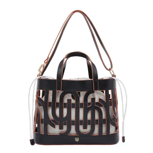 Túi xách - Túi Xách Nữ Lyn Infinite Maxi Top Handle Handbags LL23MBF265 Black Màu Đen - Vua Hàng Hiệu