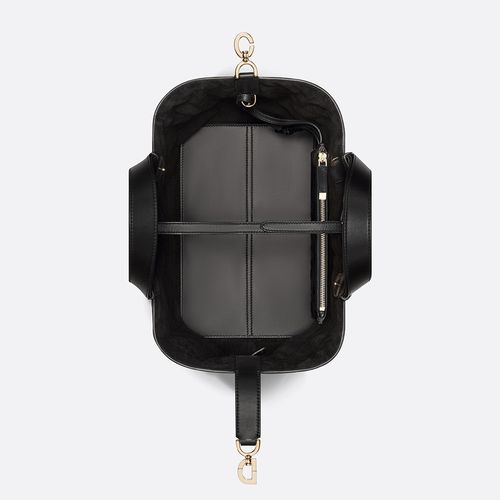 Túi Xách Tay Nữ Dior Medium Toujours Bag Black Macrocannage Calfskin Màu Đen-7