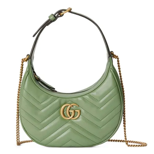 Túi xách - Túi Xách Tay Nữ Gucci GG Marmont Matelassé Mini Bag Màu Xanh Green - Vua Hàng Hiệu