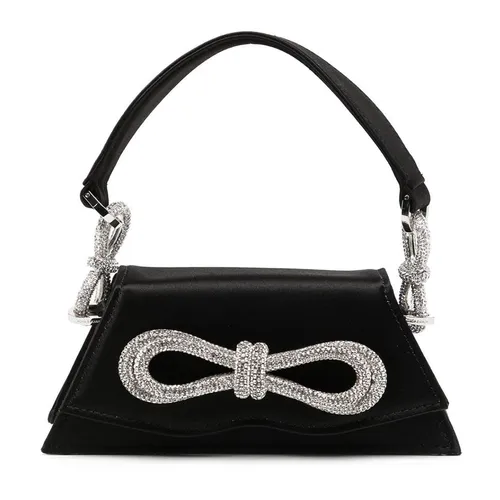 Túi Xách Tay Nữ Mach & Mach Women's Black Mini Samantha Leather Top Handle Bag Màu Đen - Túi xách - Vua Hàng Hiệu