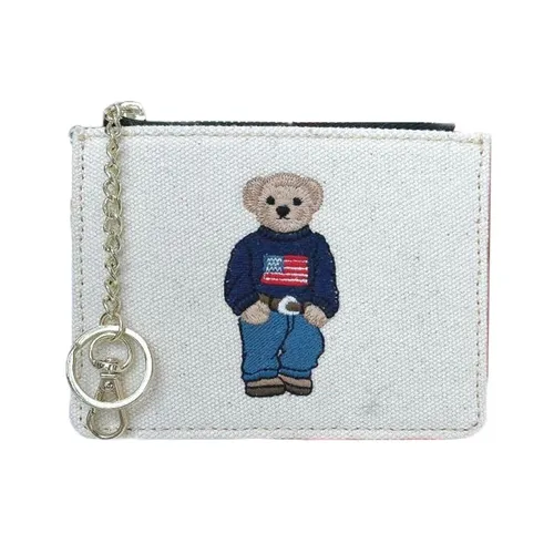 Ví Đựng Thẻ Nữ TTWN BEAR TT2449 Màu Be Viền Đen