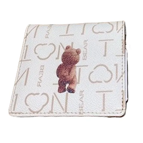 Ví Gập Nữ TTWN BEAR TT2207 TT2236 Màu Be Chữ