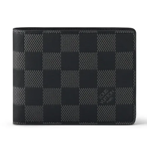 Ví Nam Louis Vuitton LV Multiple Wallet N60186 Màu Xám Đen