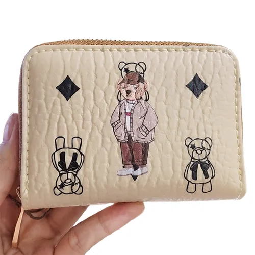 Ví Nữ Đựng Thẻ Mini TTWN BEAR TT2235 TT2403 Màu Be
