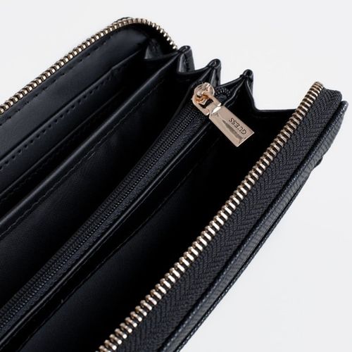 Ví Nữ Guess Laurel Large Zip-Around Wallet Black ZG850046 Màu Đen-3