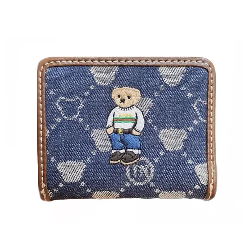 Ví Nữ TTWN BEAR TT2326 Màu Xanh Viền Nâu