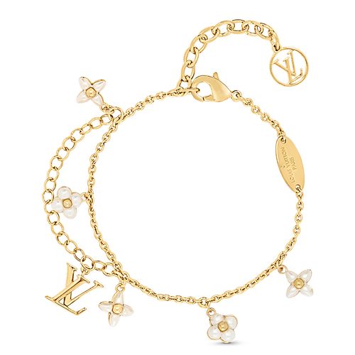 Vòng Đeo Tay Nữ Louis Vuitton LV Floragram Bracelet M0940A Màu Vàng Gold