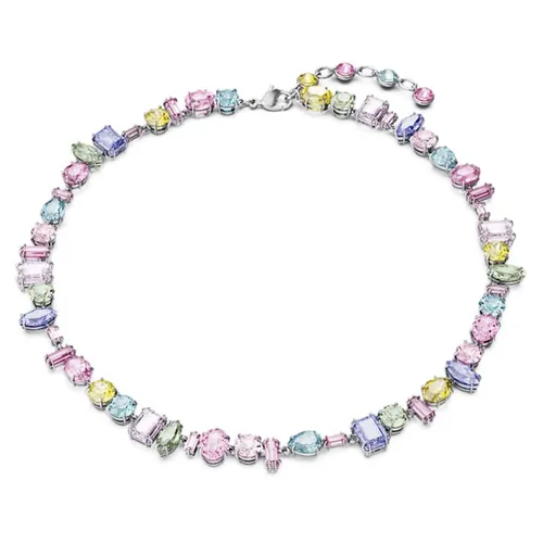 Dây Chuyền Nữ Swarovski Gema Necklace Mixed Cuts, Multicolored, Rhodium Plated 5656397 Phối Màu - Trang sức - Vua Hàng Hiệu