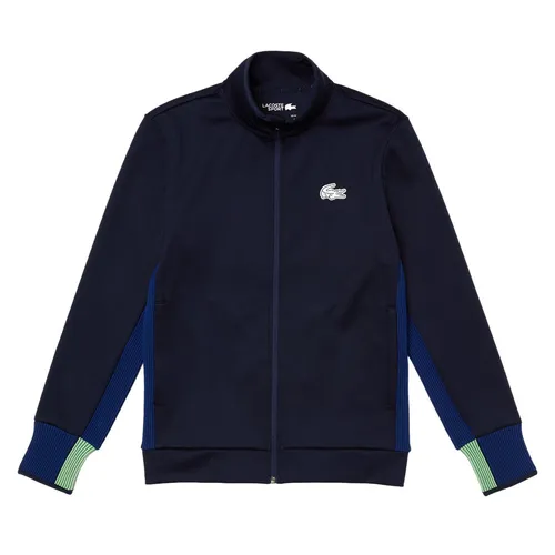 Áo Khoác Nam Lacoste Men's SPORT Zippered Stretch Jacket SH0867 - GLW Màu Xanh Navy Size 2