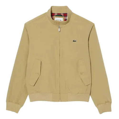 Áo Khoác Nam Lacoste Men's Water-Repellent Light Twill Jacket BH0538 - KU4 Màu Be Size 48
