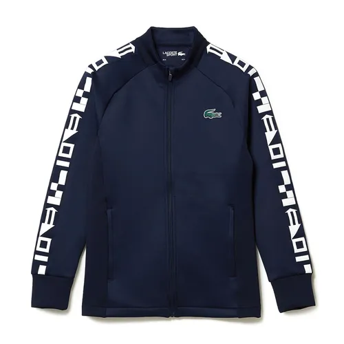 Lacoste Áo khoác Vải cao cấp Mỹ - Áo Khoác Nỉ Nam Lacoste Sport Printed Zip Tennis Sweatshirt SH9430-166 Màu Xanh Navy Size 5 - Vua Hàng Hiệu