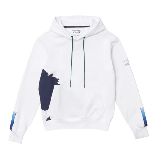 Áo Nỉ Unisex Lacoste Sport X Théo Curin Organic Cotton Sweatshirt SH8067-PPJ Màu Trắng Size S