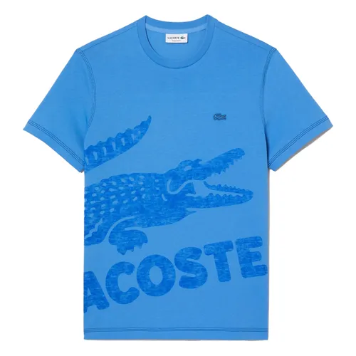 Áo Phông Nam Lacoste Men's Regular Fit Organic Cotton Jersey T-Shirt TH8249-51-L99 Màu Xanh Blue Size 4