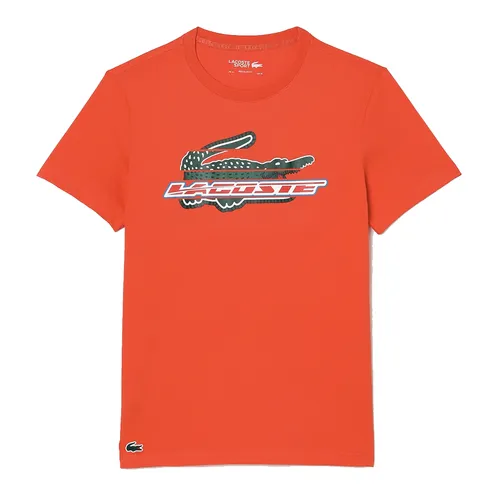 Áo Phông Nam Lacoste Sport Regular Fit Organic Cotton T-Shirt TH5156 Màu Cam