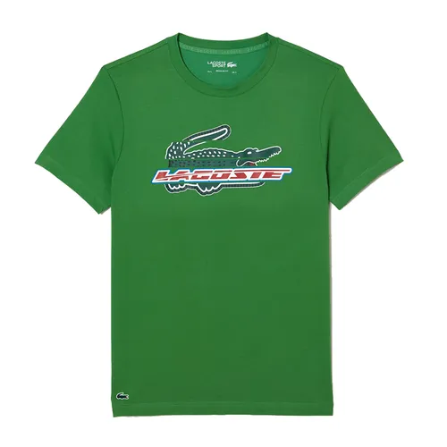 Áo Phông Nam Lacoste Sport Regular Fit Organic Cotton T-Shirt TH5156 Màu Xanh Green