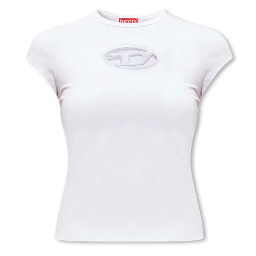 Diesel - Áo Phông Nữ Diesel White T-Angie Tshirt A06268 0AFAA 100 Màu Trắng Size S - Vua Hàng Hiệu