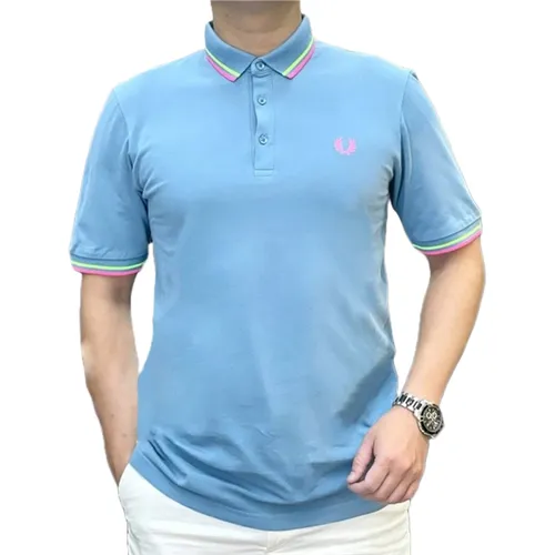 Áo Polo Nam Fred Perry Polo Shirt Chamomile M102 P60 Màu Xanh Dương Size M - Thời trang - Vua Hàng Hiệu