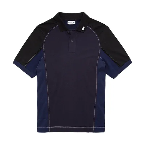 Áo Polo Nam Lacoste Héritage Regular Fit Stretch Mini-Piqué Polo PH9652 7W4 Màu Xanh Đen Size 5 - Thời trang - Vua Hàng Hiệu
