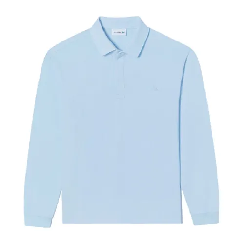 Áo Polo Dài Tay Nam Lacoste Men's Long Sleeve Paris Polo PH248E - T01 Màu Xanh Blue Size 4