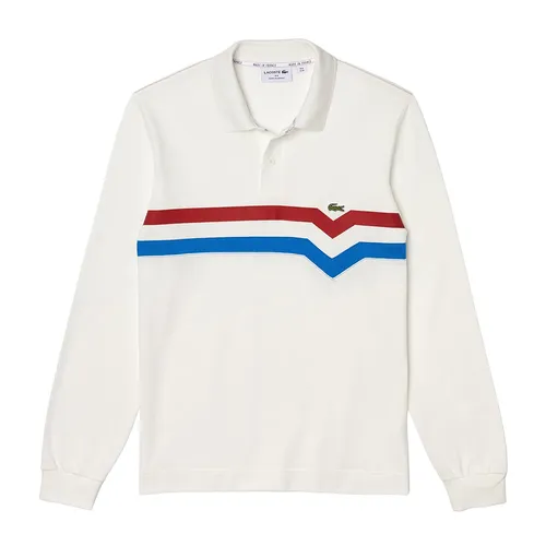 Áo Polo Dài Tay Nam Lacoste Men's Made In France Regular Fit Polo PH7961 XKP Màu Trắng Size 2
