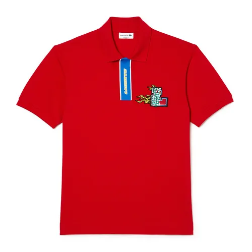 Áo Polo Nam Lacoste Men's Regular Fit Cotton Polo Shirt PH1465 240 Màu Đỏ Size 3 - Thời trang - Vua Hàng Hiệu