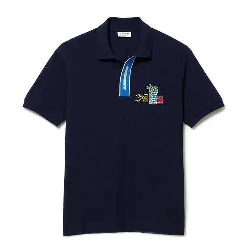 Áo Polo Nam Lacoste Men's Regular Fit Cotton Polo Tshirt PH1465-166 Màu Xanh Navy Size 5