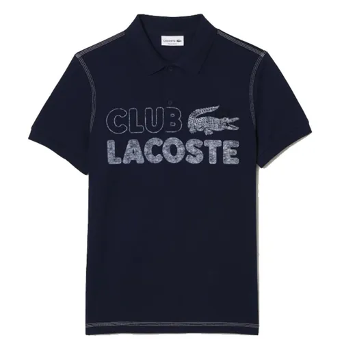 Áo Polo Nam Lacoste Men's Regular Fit Printed Navy Blue PH5452 51 166 Màu Xanh Navy Size S - Thời trang - Vua Hàng Hiệu