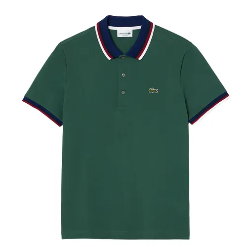 Thời trang Áo Polo - Áo Polo Nam Lacoste Regular Fit Stretch Cotton Piqué PH3461 SMI Màu Xanh Lá Size 3 - Vua Hàng Hiệu