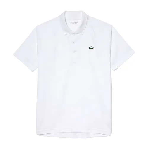 Áo Polo Nam Lacoste Men's Sport Breathable Run-Resistant Interlock Polo Shirt DH3201 001 Màu Trắng Size 5