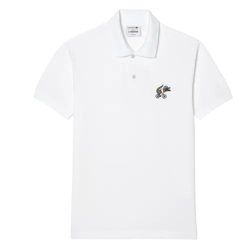 Áo Polo Nam Lacoste Men’s X Netflix Organic Cotton Shirt PH7057 51 VIQ White Màu Trắng Size 5 - Thời trang - Vua Hàng Hiệu