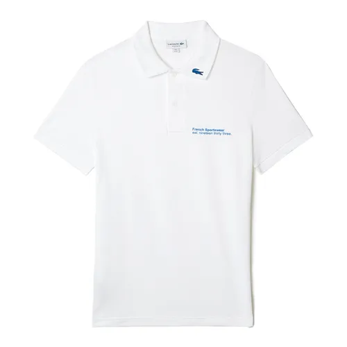 Áo Polo Nam Lacoste Regular Fit Polo Shirt PH0088 001 Màu Trắng Size 5