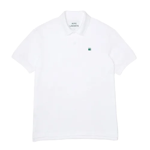 Áo Polo Nam Lacoste X A.P.C Erkek Relaxed Fit Beyaz Polo PH2494 001 Màu Trắng Size XS