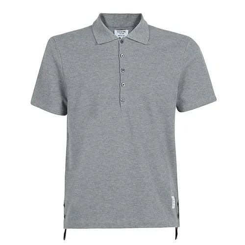 Áo Polo Nam Thom Browne MJP042A 00050 Relaxed Fit Polo Shirt Màu Xám - Thời trang - Vua Hàng Hiệu