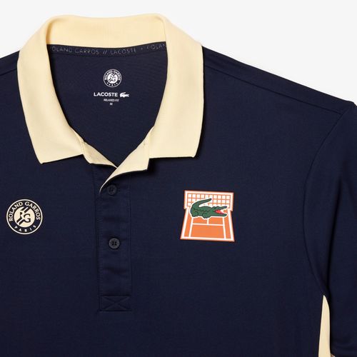 Áo Polo Unisex Lacoste Sport Roland Garros Edition Ultra-Dry Polo Shirt DH6583-VIX Màu Xanh Navy Size XS-2