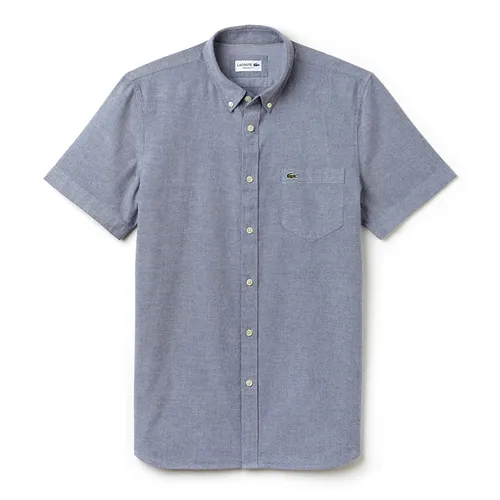 Áo Sơ Mi Cộc Tay Nam Lacoste Men's Regular Fit Oxford Cotton Shirt CH9595 51 Màu Xanh Xám Size 40 - Thời trang - Vua Hàng Hiệu