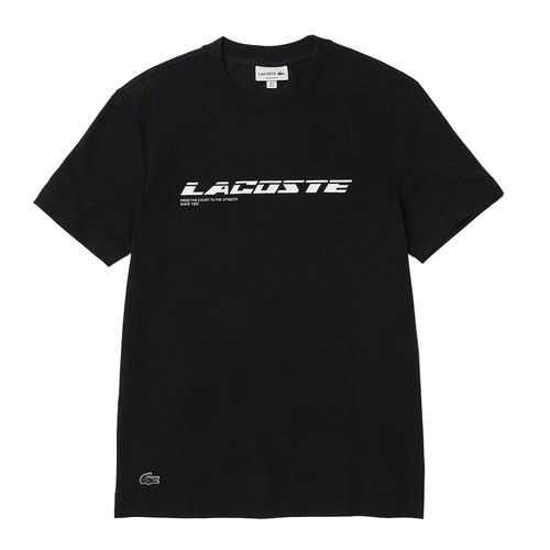 Áo Thun Nam Lacoste Men's Regular Fit Branded Piqué T-Shirt TH9685 031 Màu Đen Size 3-1