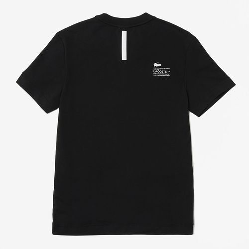 Áo Thun Nam Lacoste Men's Regular Fit Branded Piqué T-Shirt TH9685 031 Màu Đen Size 3-5