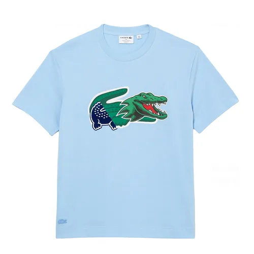 Áo Thun Nam Lacoste Men's Relaxed Fit Oversized Crocodile T-Shirt TH1410 LDM Màu Xanh Blue Size 3 - Thời trang - Vua Hàng Hiệu