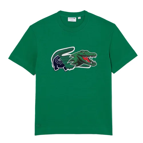 Thời trang - Áo Thun Nam Lacoste Men's Relaxed Fit Oversized Crocodile T-Shirt TH1410 LDM Màu Xanh Lá Size 3 - Vua Hàng Hiệu