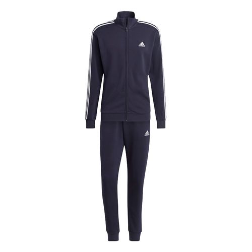 Bộ Thể Thao Nam Adidas Basic 3-Stripes French Terry Track Suit IC6765 Màu Xanh Navy Size M