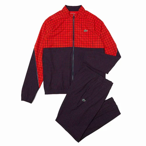 Bộ Thể Thao Nam Lacoste Men’s Tennis X Novak Djokovic Jogger WH5206-BQ5 Màu Đen Đỏ Size 3