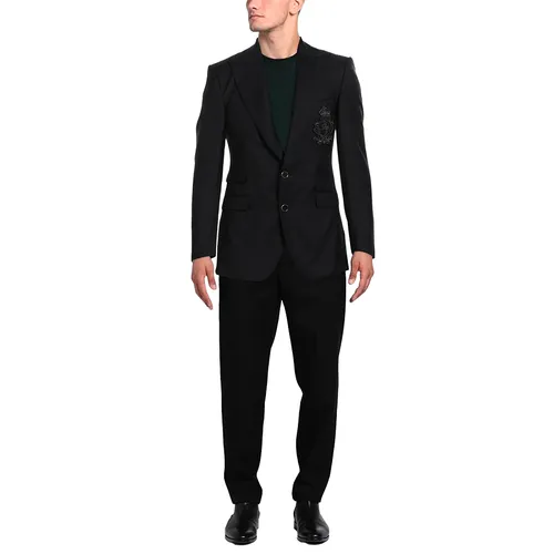 Dolce & Gabbana Bộ vest - Bộ Vest Nam Dolce & Gabbana D&G Men's Balck Suit Jacket Màu Đen Size 44 - Vua Hàng Hiệu