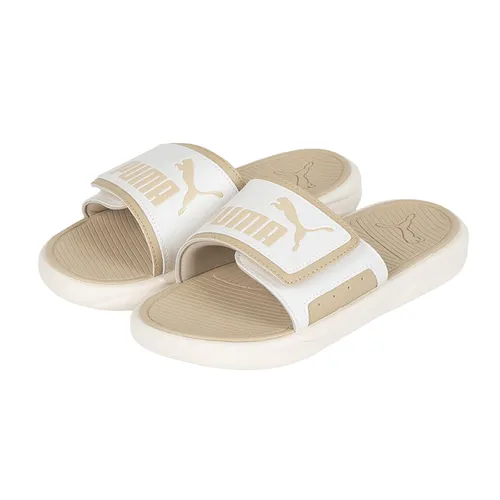 Dép Unisex Trắng kem Da tổng hợp - Dép Puma Royalcat Comfort Slide Ivory 372280-23 Màu Trắng Kem - Vua Hàng Hiệu