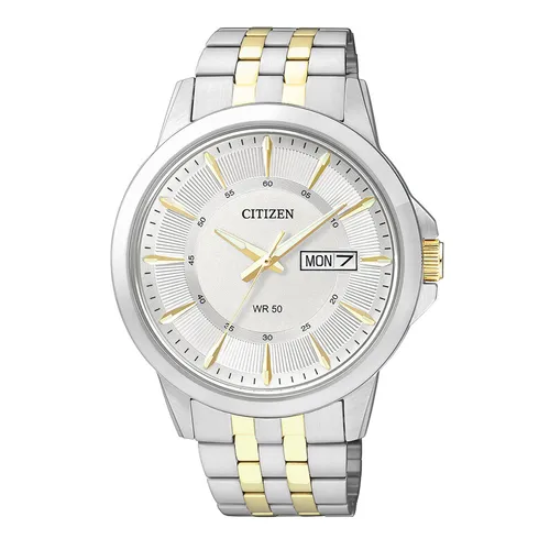 Đồng Hồ Nam Citizen Men's Quartz Watch BF2018-52A Màu Bạc/Vàng Gold