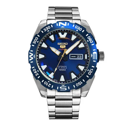 Đồng Hồ Nam Seiko 5 Sports Automatic SRP747J1 Màu Xanh Bạc